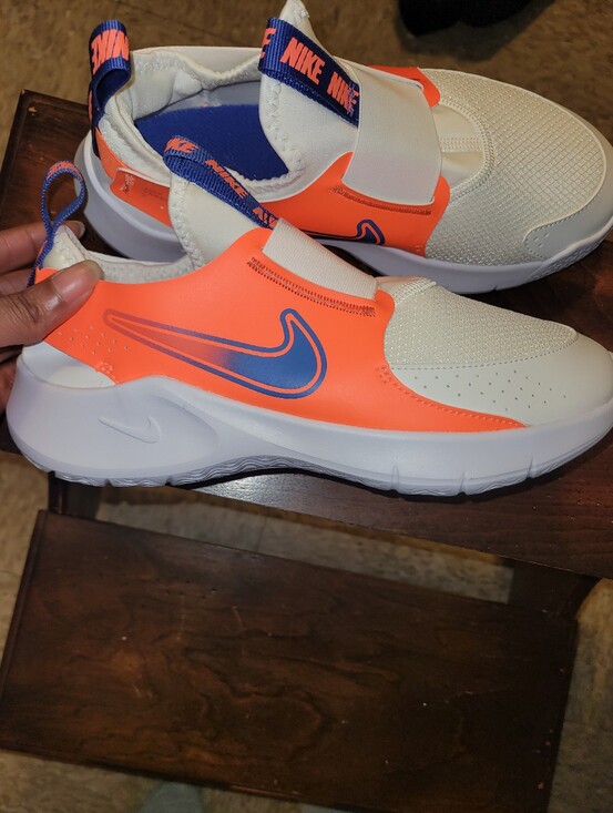 Nike Other - Nike Flex Runner 3
Youth Slip-On Sneakers - Orange and White Size 5.5